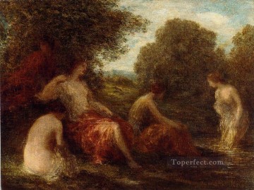 アンリ・ファンタン・ラトゥール Painting - ダイアナと侍女たち アンリ・ファンタン・ラトゥール